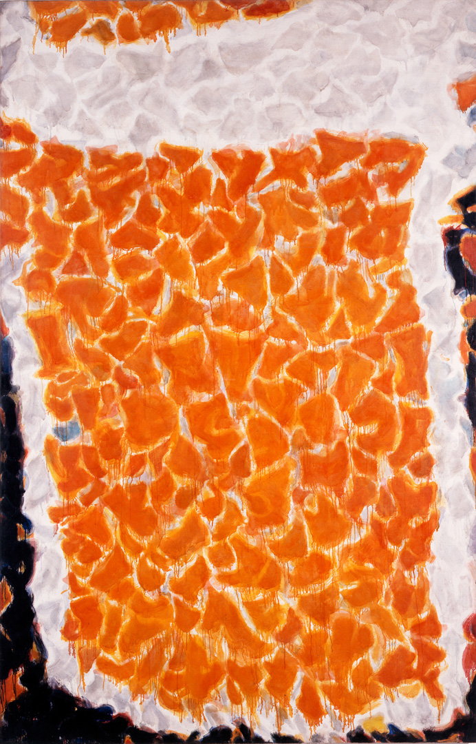 山姆·弗兰cis - Big Orange, 1954-55, oil on canvas