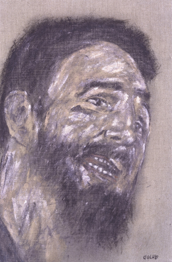 Leon Golub-Castro 3（1964），1977，亚麻压克力