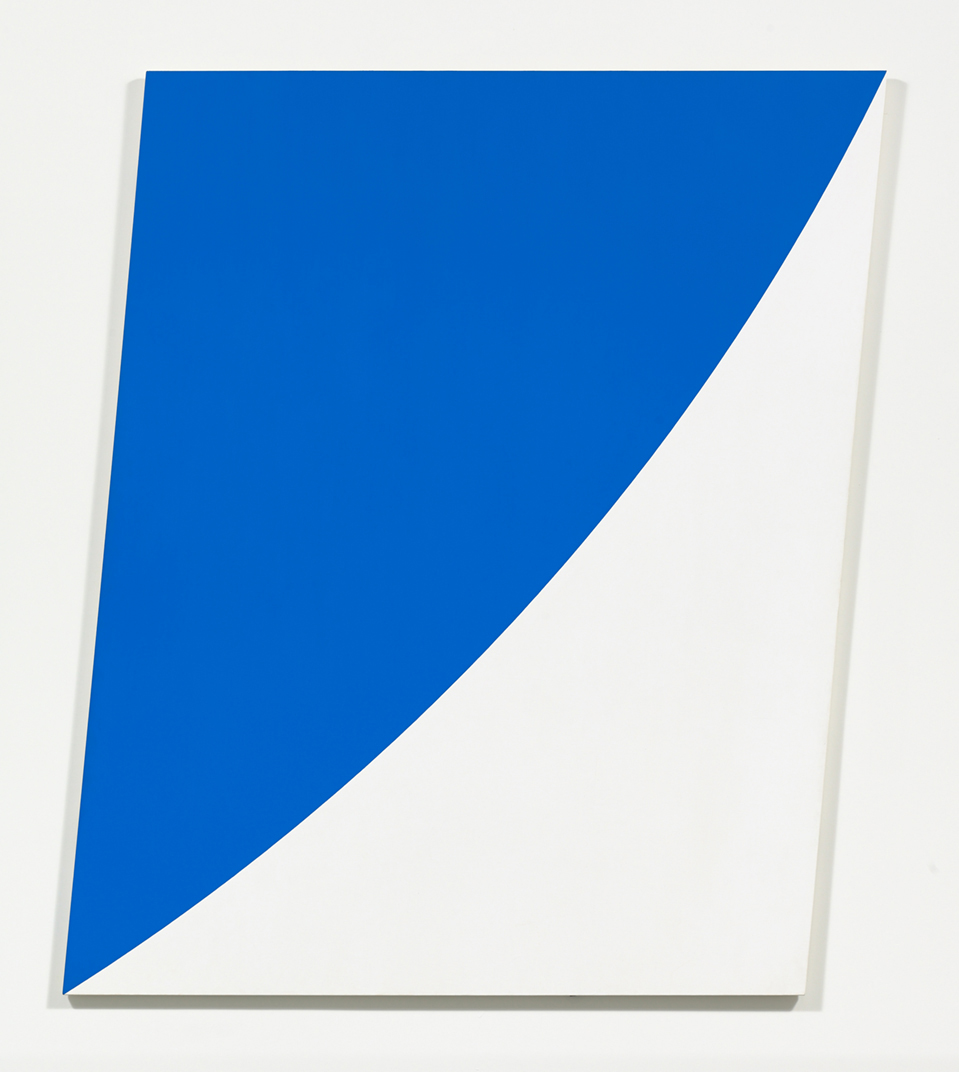 Ellsworth Kelly-蓝色曲线V，1972年，画布油画