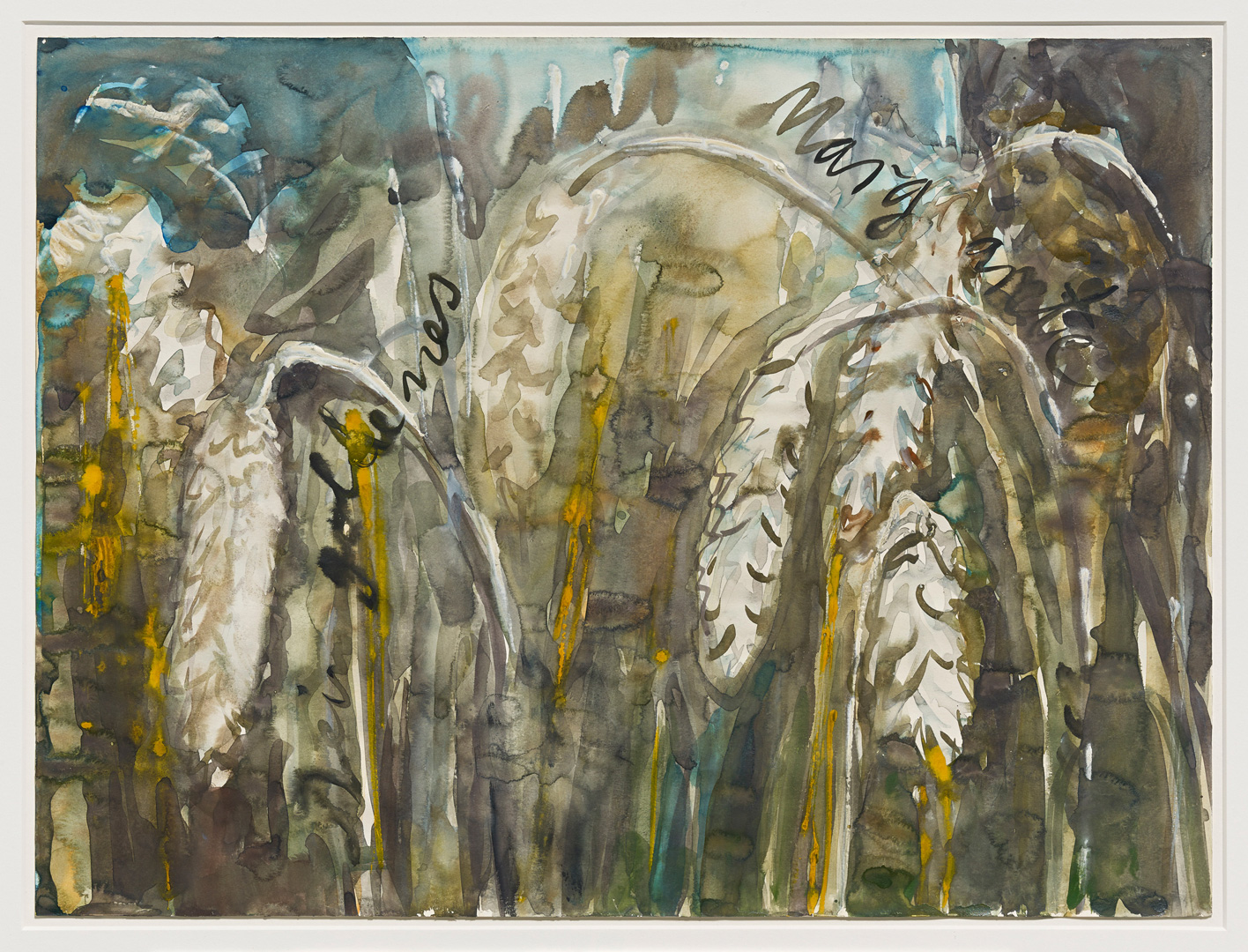 Anselm Kiefer - Dein Goldenes Haar, Margarete, 1983, watercolor on paper