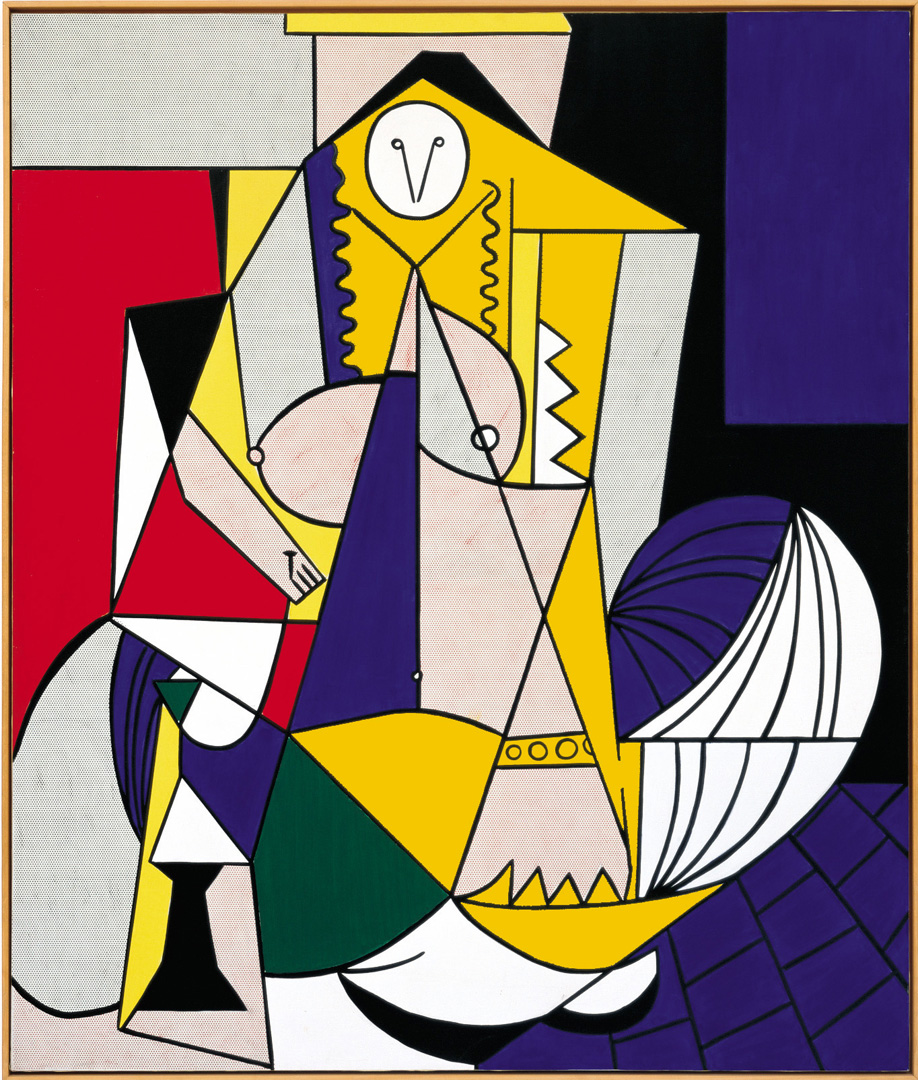 罗伊巫妖tenstein - Femme d'Alger, 1963, oil on canvas