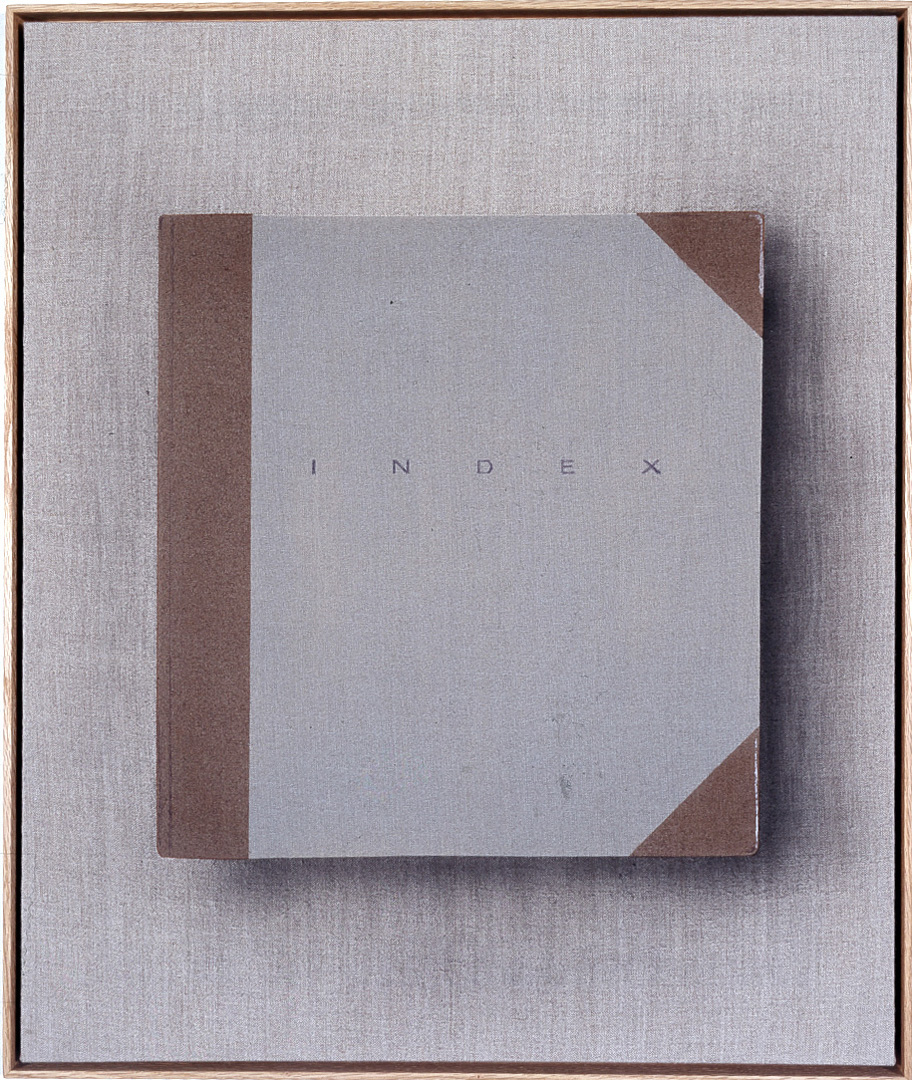 Ed Ruscha -索引，2002，亚麻布的丙烯酸和印度油墨