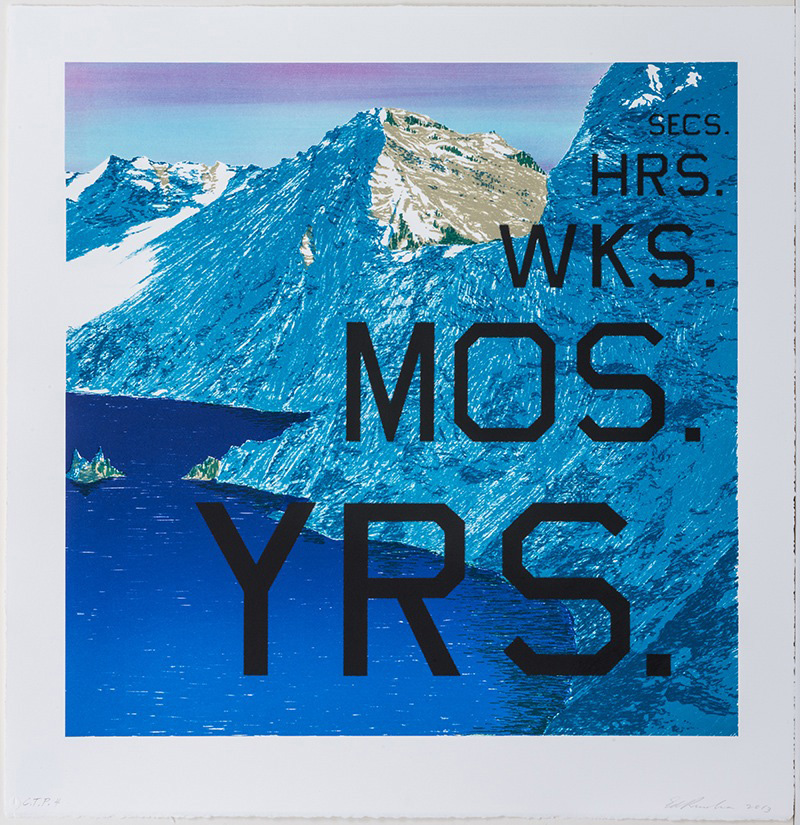 Ed Ruscha - period, 2013，平版印刷