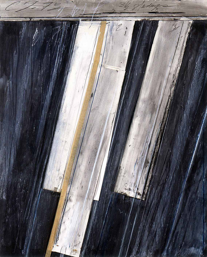 Cy Twombly-无标题，1973年，纸上混合媒体