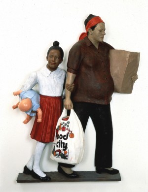 John Ahearn  -  Maggie and Connie，1985年，加强多碳茶的油