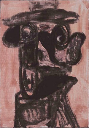 George Condo  -  Bum，1985年