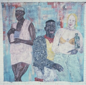 Leon Golub-Horsing Around III，1983，亚麻压克力