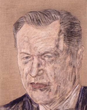 Leon Golub-Nelson Rockefeller（1969），1976，亚麻压克力