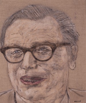 Leon Golub-Nelson Rockefeller（1970），1976，亚麻压克力