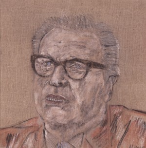 Leon Golub-Nelson Rockefeller（1971），1976，亚麻压克力