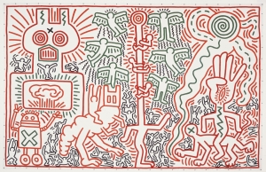 Keith Haring  -  Untitled，1983年
