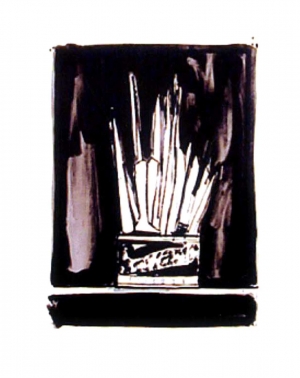 Jasper Johns-Savarin 2（水墨画和线条画），1978-79年，Richard de Bas纸上的石版画