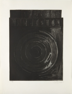 Jasper Johns-石膏铸型靶材，1990年，干点，蚀刻和水性着色