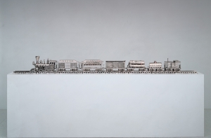 Jeff Koons  -  Jim Beam  -  J.B.特纳火车，1986年，不锈钢，波旁