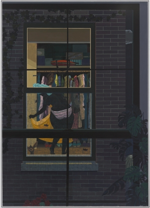 克里·詹姆斯·马歇尔（Kerry James Marshall）-未命名，2018年，PVC面板上的丙烯酸