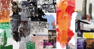 Robert Rauschenberg - Caryatid Cavalcade II / ROCI智利，1985，布面丙烯