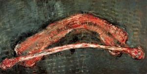 苏珊·罗森伯格《骷髅头》，1989-90，油画