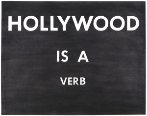 Ed Ruscha - HOLLYWOOD IS A VERB, 1979