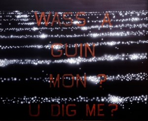 Ed Ruscha - Where Are You Going, Man? Do You Dig Me?, 1985