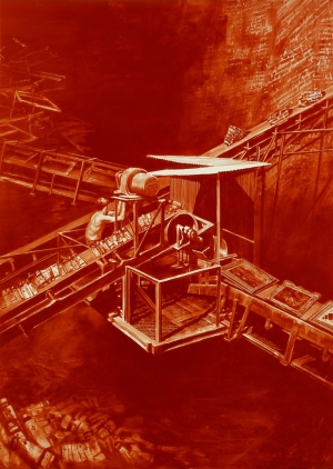 马克坦西-矩阵，1993年，画布油画