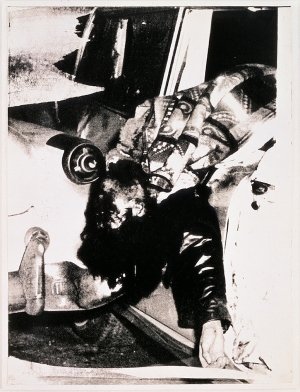 安迪·沃霍尔——救护车灾难，大约1963年，斯特拉斯莫尔画纸上的丝网印刷