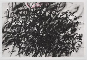 Julie Mehretu-六首吟游诗人：最后一口气，2018年，4色浅绿色